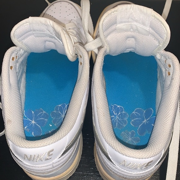 Nike Dunk Low.  2008.  Size 9.  Retro White Pure Platinum. - Picture 13 of 14